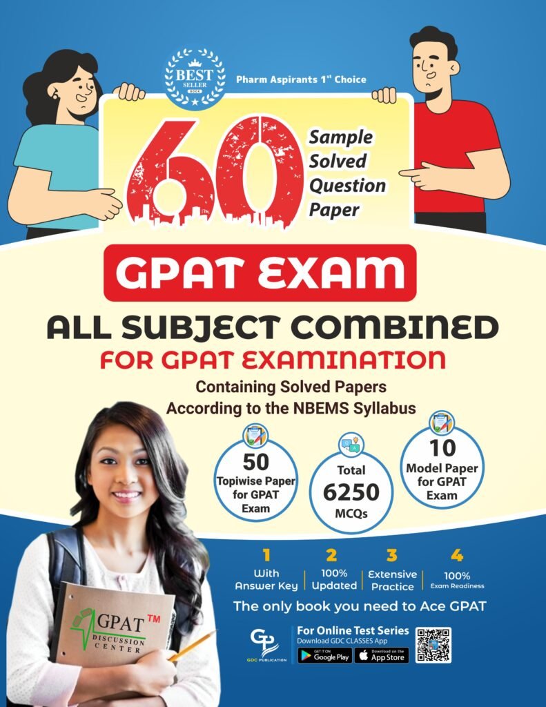 60 SAMPLE SOLVED QUESTION PAPER FOR GPAT/NIPER WITH MODEL PAPERS (HARD COPY COLOURED BOOK)