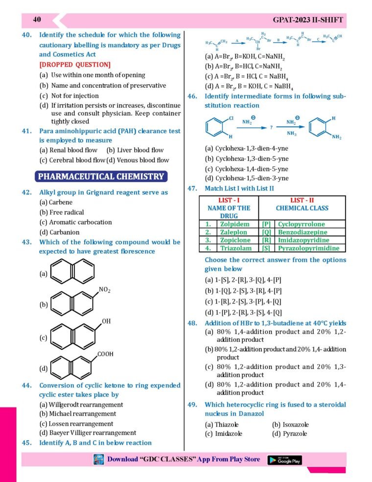 38 GPAT/GATE PREVIOUS YEARS QUESTION PAPERS (COLOURED BOOK)