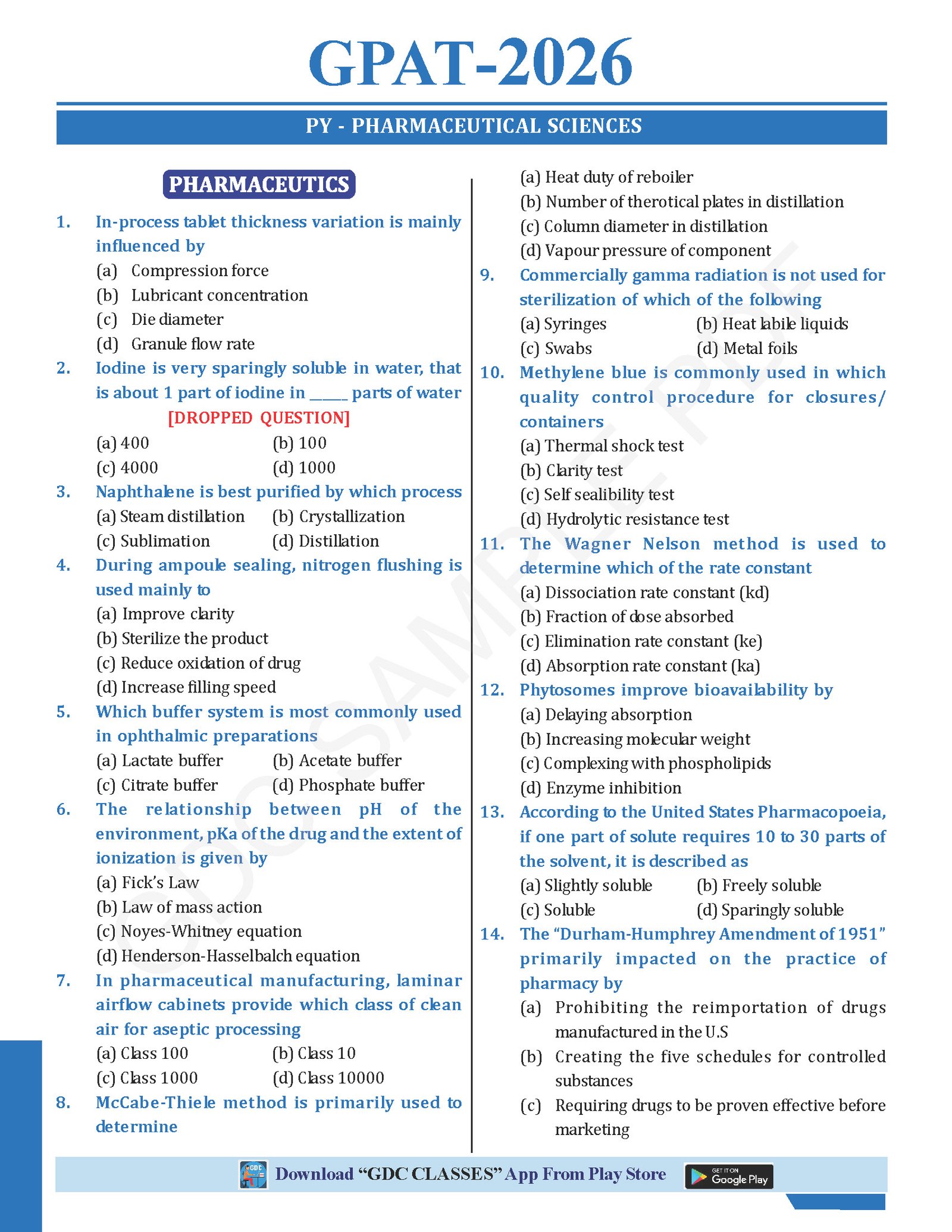 39 GPAT/GATE PREVIOUS YEARS QUESTION PAPERS (COLOURED BOOK) - Image 5
