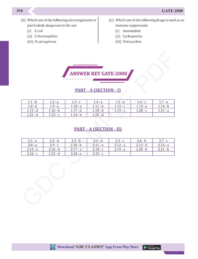 39 GPAT/GATE PREVIOUS YEARS QUESTION PAPERS (COLOURED BOOK)