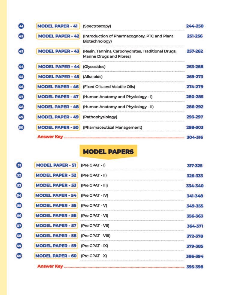 60 SAMPLE SOLVED QUESTION PAPER FOR GPAT/NIPER WITH MODEL PAPERS (HARD COPY COLOURED BOOK)
