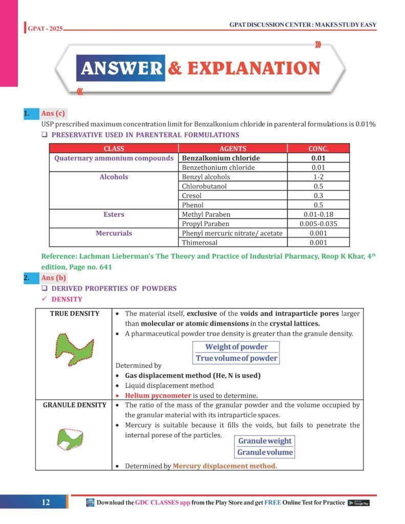 GPAT MANTRA FOR GPAT, 3rd EDITION HARD COPY COLOURED BOOK