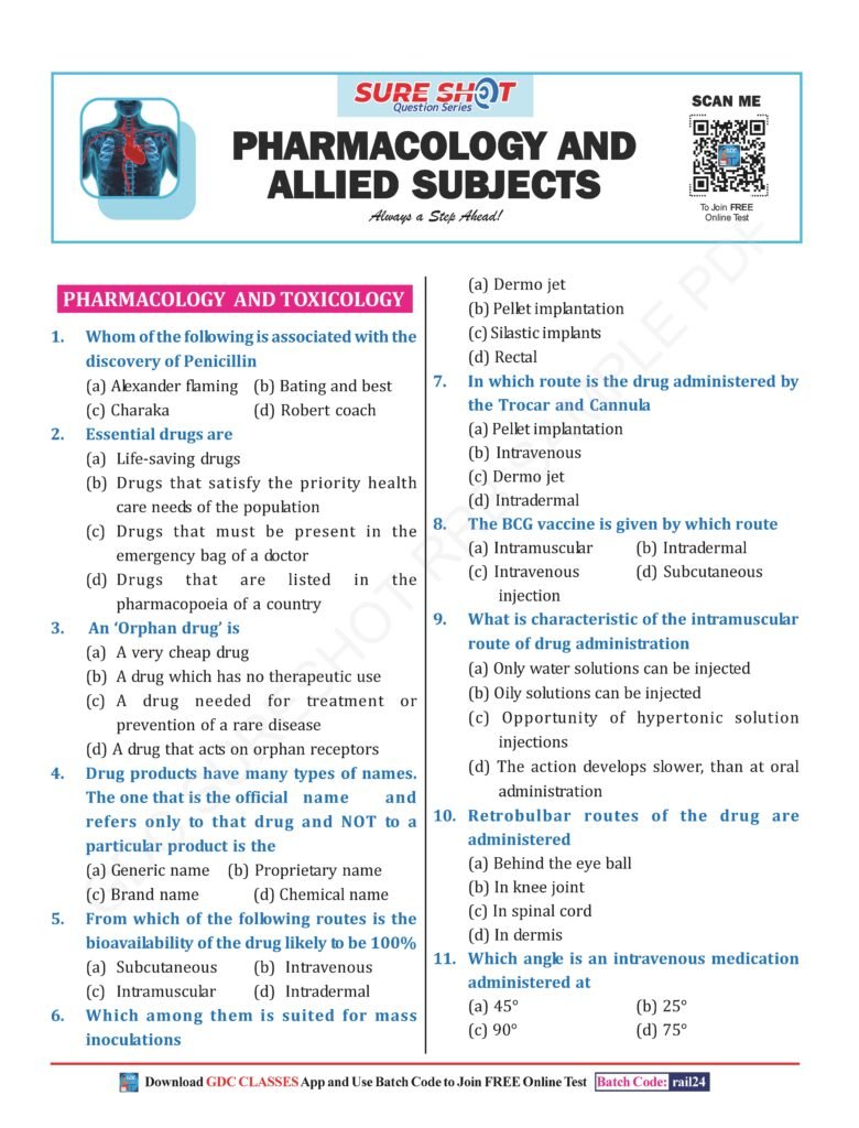 SURE SHOT QUESTION SERIES RAILWAY (RRB) PHARMACIST | SOLVED PAPER | HARD COPY BOOK