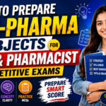 Attractive 16:9 educational thumbnail for GPAT and pharmacist competitive exam preparation featuring bold “How to Prepare Non-Pharma Subjects” text, a smiling student holding study notes, and colorful study strategy icons.