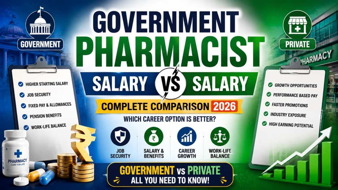 Government vs Private Pharmacist Salary 2026 | Complete Career Comparison