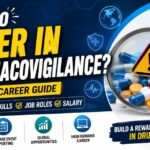 Professional pharmacovigilance blog thumbnail with medical safety icons, medicine graphics, and modern healthcare design