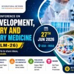 Colorful 16:9 conference blog thumbnail for the International Conference on Drug Development, Chemistry and Laboratory Medicine (IC2DCLM-26) featuring laboratory research visuals, pharmaceutical science elements, Goa beach scenery, medical equipment, and modern scientific conference branding.