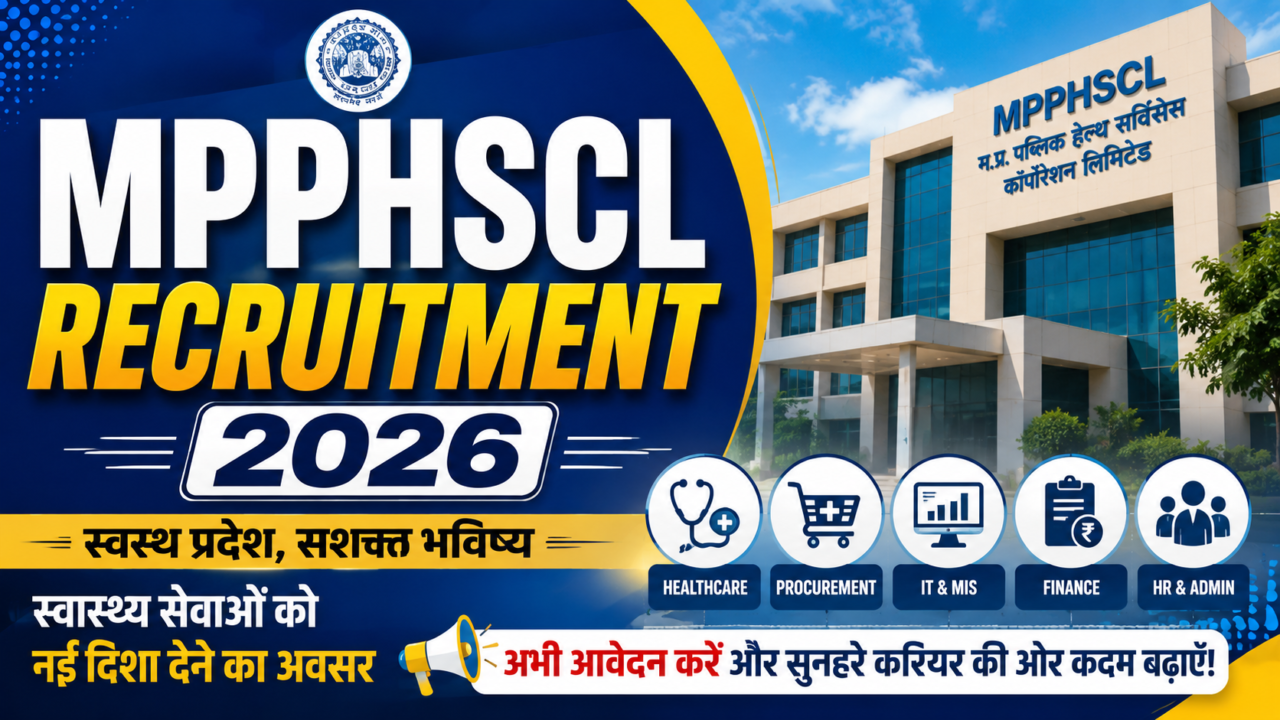 MPPHSCL Recruitment 2026: Apply for Manager, Pharmacist, IT, Finance & Healthcare Posts