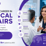 A medical affairs professional discussing scientific research and healthcare innovations with physicians, representing Dr. Reddy’s Laboratories in a modern pharmaceutical environment.