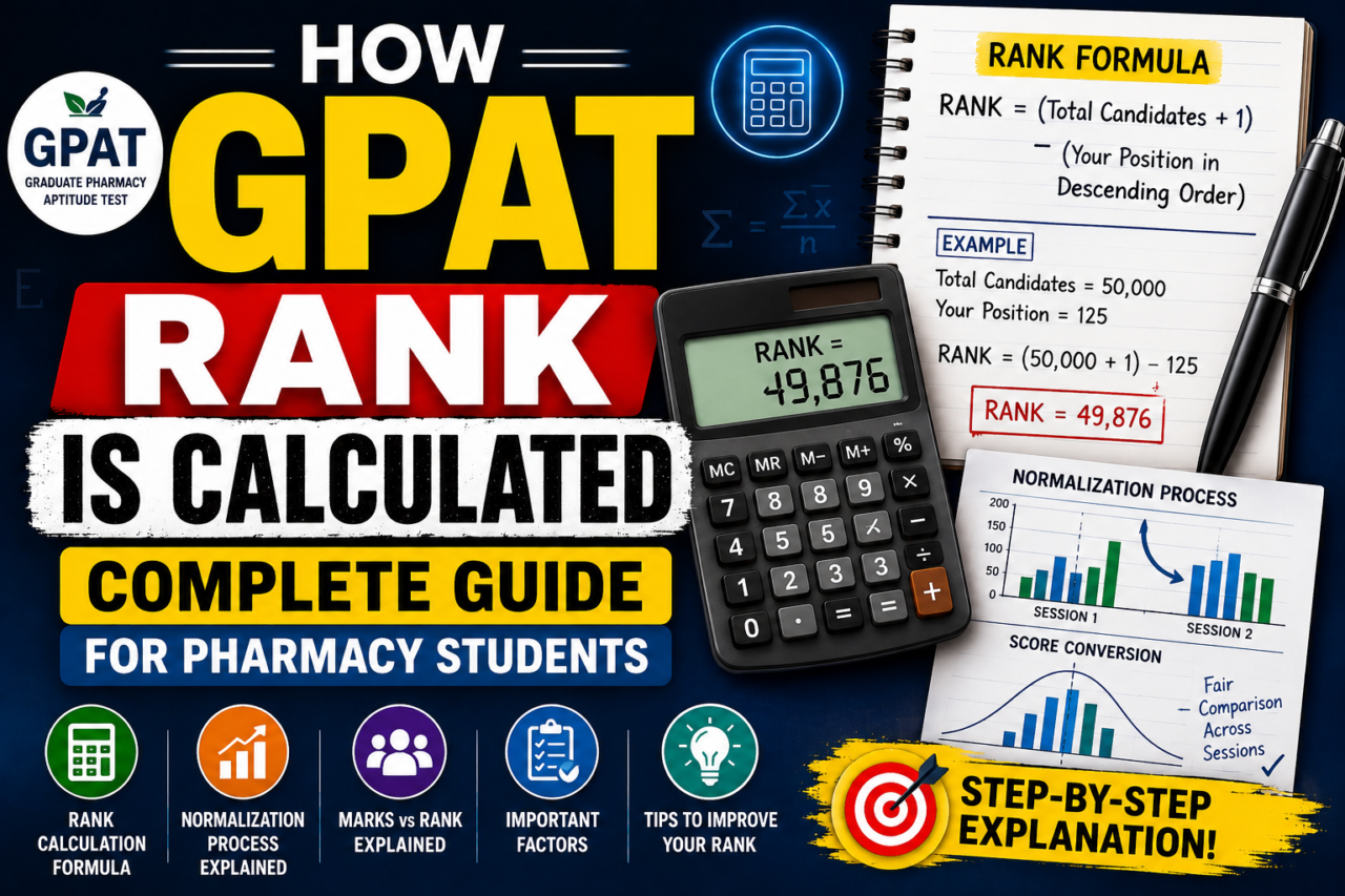 How GPAT Rank is Calculated – Complete Guide for Pharmacy Students