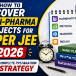 NIPER JEE 2026 preparation thumbnail showing non-pharma subjects strategy with books, study planner, and exam preparation design.