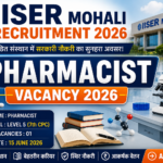 IISER Mohali Pharmacist Vacancy 2026 recruitment thumbnail with lab background and job details