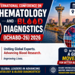International Conference on Hematology and Blood Diagnostics (ICHABD-26) 2026 thumbnail featuring blood research visuals, microscope graphics, and Ahmedabad city background.
