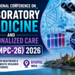 ICLMPC-26 2026 conference thumbnail featuring laboratory medicine visuals, microscope, diagnostic research elements, and Bhopal city background.