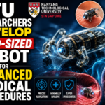 Futuristic seed-sized medical robot designed for minimally invasive procedures inside the human body.
