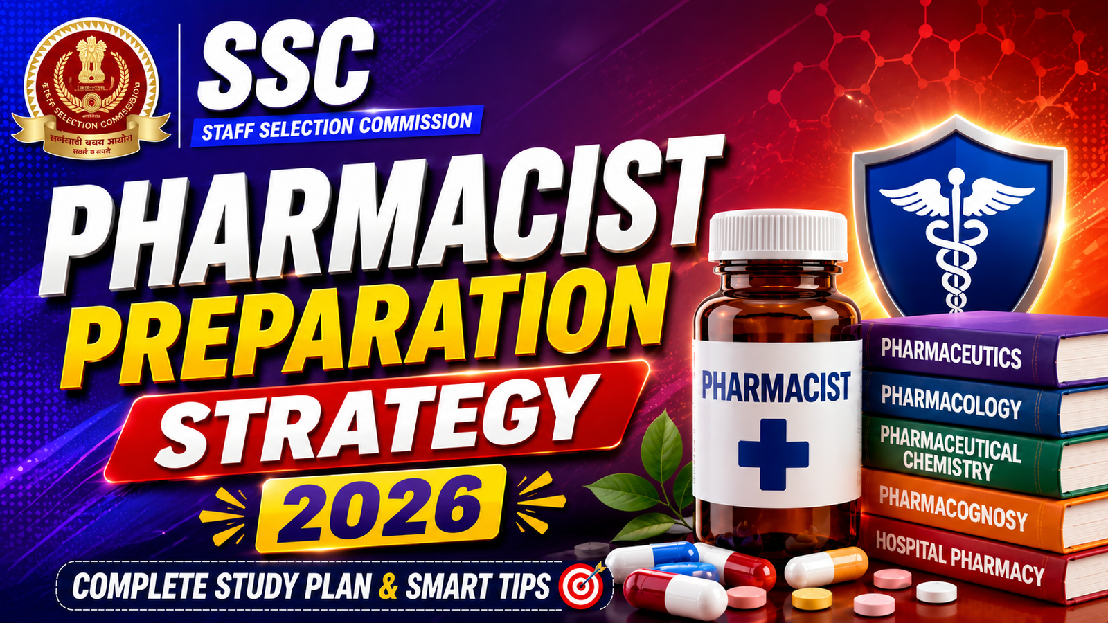 SSC Pharmacist Preparation Strategy 2026 – Complete Study Plan & Smart ...