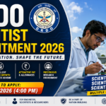 DRDO Scientist Recruitment 2026 promotional banner featuring a defense scientist working in a research laboratory, a missile launch vehicle, DRDO logo, and recruitment details highlighting Scientist C, D, and E vacancies with the application deadline of 19 June 2026.