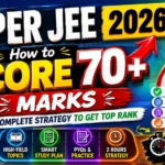 NIPER JEE 2026 preparation strategy thumbnail showing how to score 70+ marks with important topics, study plan, mock test strategy, and exam day tips.