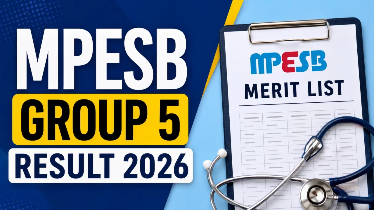 MPESB Group 5 Result 2026 Out Merit List Released for Staff Nurse & Paramedical Posts