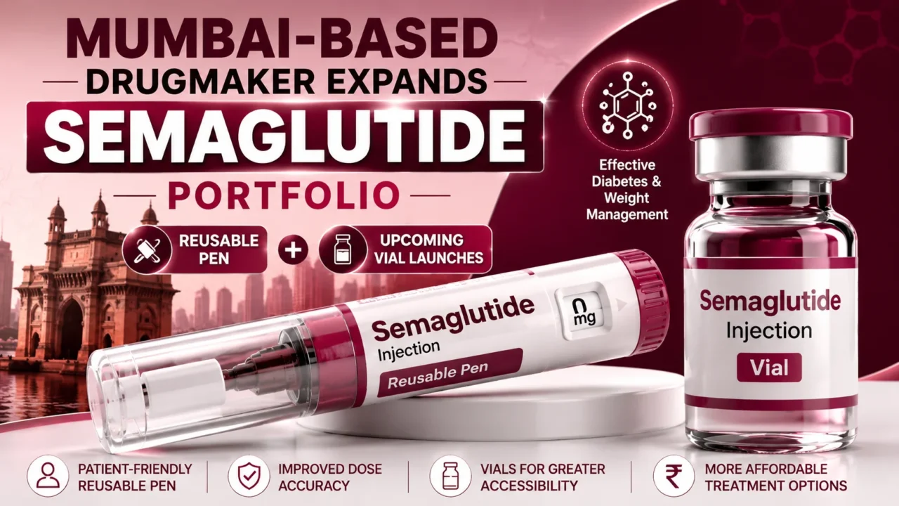 Mumbai-based drugmaker expands Semaglutide portfolio with reusable injection pen and upcoming vial launches for diabetes and weight management.