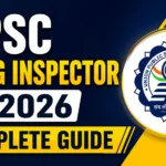 UPSC Drug Inspector DI 2026 complete guide thumbnail featuring the UPSC logo with information on eligibility, 186 vacancies, syllabus, exam pattern, previous year question paper analysis, and preparation strategy.