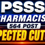 UPSSSC Pharmacist 564 Posts Expected Cut Off 2026 thumbnail featuring a dark blue background with bold white and yellow text. "EXPECTED CUTOFF" is prominently highlighted in large glowing letters for maximum visibility.