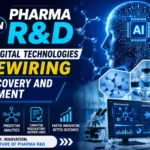 Thumbnail highlighting AI in Pharma R&D, showcasing advanced digital technologies, artificial intelligence, drug discovery, machine learning, data analytics, and digital transformation in pharmaceutical research and development.