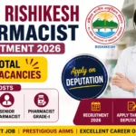 ECHS Dehradun Pharmacist Recruitment 2026 notification announcing 3 Pharmacist vacancies with interview scheduled on 12 August 2026.