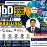 Thumbnail for the AQbD Webinar 2026 by UPHAR Foundation, Odisha featuring Analytical Quality by Design (AQbD), ICH Guidelines, Dr. Bikash Ranjan Jena, webinar date, time, and registration details.