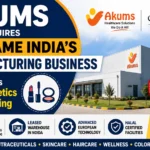 Thumbnail of Akums acquiring Oriflame India's manufacturing business, highlighting expansion into color cosmetics manufacturing, skincare, wellness, and personal care with advanced production facilities.