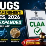 Drugs (Eighth Amendment) Rules 2026 thumbnail highlighting CLAA expansion to regulate Stem Cell Products, Gene Therapy Products, and Xenograft Products under the revised Drugs Rules, 1945.