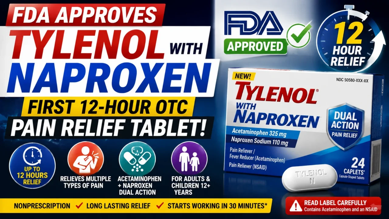 FDA Approves Tylenol with Naproxen