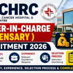 HBCHRC Officer-in-Charge (Dispensary) Recruitment 2026 thumbnail featuring ₹56,100 salary, eligibility, experience, selection process, and complete details.