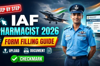 Indian Air Force Pharmacist 2026 Form Filling Guide YouTube Thumbnail