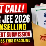 YouTube thumbnail for NIPER JEE 2026 counselling showing a bold "LAST CALL!" alert with document submission theme, envelope containing counselling documents, and deadline reminder.