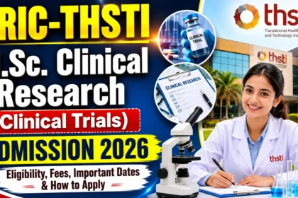 BRIC-THSTI M.Sc. Clinical Research (Clinical Trials) Admission 2026 thumbnail showing eligibility, fees, important dates, and application process.