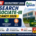 BRIC NABI Recruitment 2026 Research Associate III Notification PDF