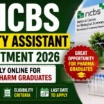 NCBS Facility Assistant Recruitment 2026 thumbnail featuring the NCBS campus, laboratory microscope, research equipment, and highlights for M.Pharm graduates, salary, eligibility, and last date to apply.