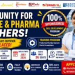 Opportunity for Science & Pharma Freshers – 100% Sponsored Skill Development Program with ₹7,500 Monthly Stipend, 100% Placement Assistance, and Residential Training at IAR Gandhinagar.