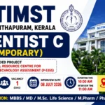 SCTIMST Scientist C (Temporary) Recruitment 2026 blog thumbnail featuring walk-in interview details,