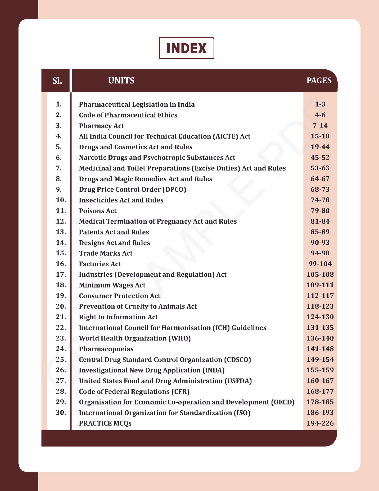 Pharmaceutical Jurisprudence Book for GPAT, NIPER, Pharmacist & Drug Inspector Exams | Theory + Objective Book with 500 MCQs - Image 4