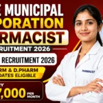 Thane Municipal Corporation Pharmacist Recruitment 2026 NHM thumbnail featuring B.Pharm & D.Pharm eligibility and ₹17,000 salary.