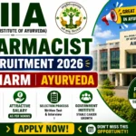 AIIA Pharmacist Recruitment 2026 for B.Pharm Ayurveda candidates