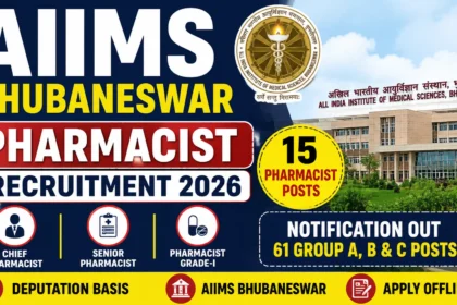 AIIMS Bhubaneswar Pharmacist Recruitment 2026 Notification PDF