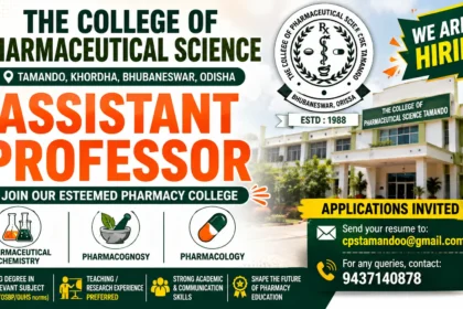 College of Pharmaceutical Science Tamando Assistant Professor Recruitment 2026 in Pharmaceutical Chemistry, Pharmacognosy and Pharmacology