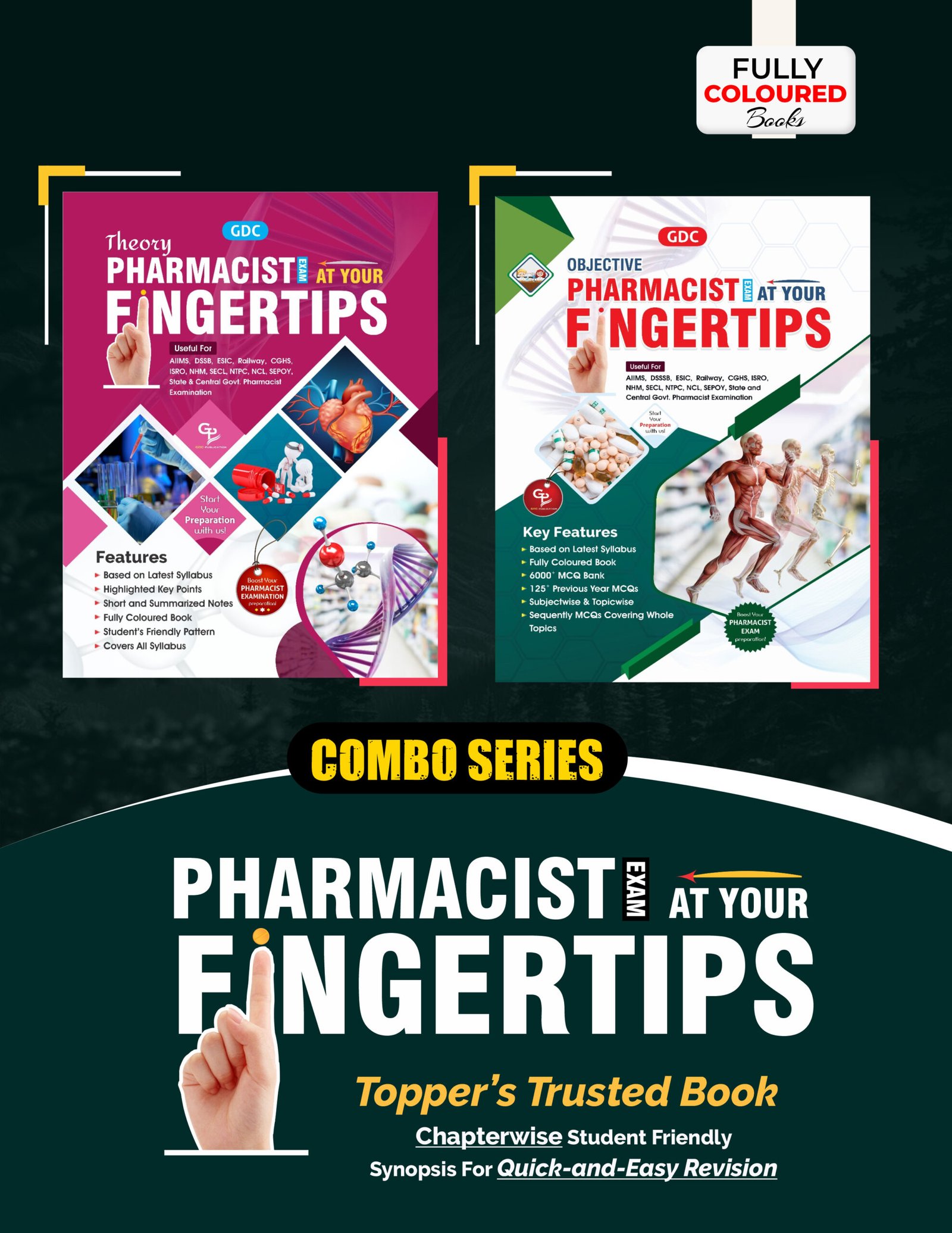 Help and SupportHelp & Support PHARMACIST AT YOUR FINGERTIPS (THEORY & OBJECTIVE) COMBO COLOURED BOOKS