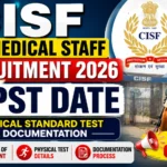 CISF Paramedical Staff Recruitment 2026 PST Date and Physical Standard Test