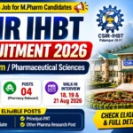 CSIR IHBT Recruitment 2026 for M.Pharm candidates – walk-in interview, eligibility and vacancy details