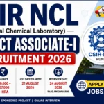 CSIR NCL Project Associate Recruitment 2026 notification