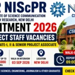 CSIR NIScPR Recruitment 2026 Notification